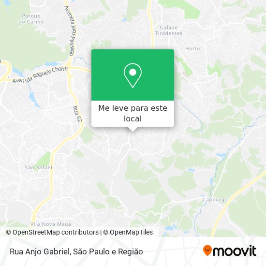 Rua Anjo Gabriel mapa