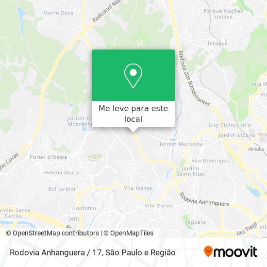 Rodovia Anhanguera / 17 mapa