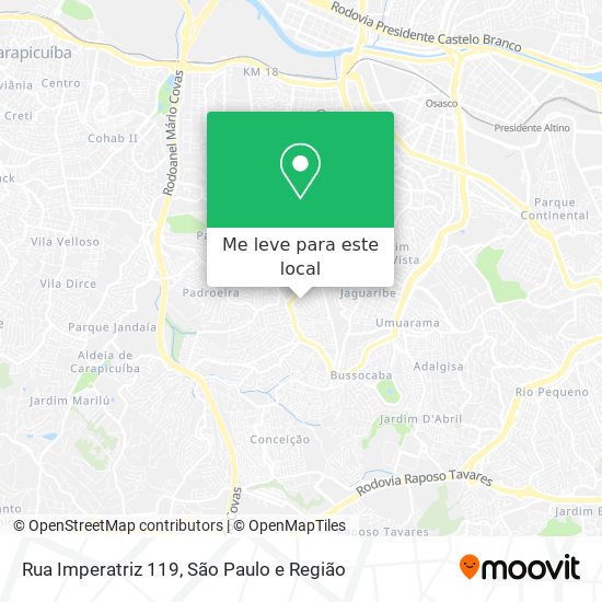 Rua Imperatriz 119 mapa