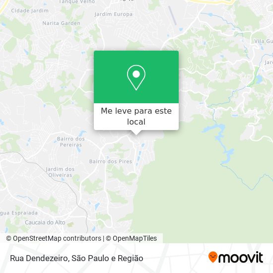 Rua Dendezeiro mapa