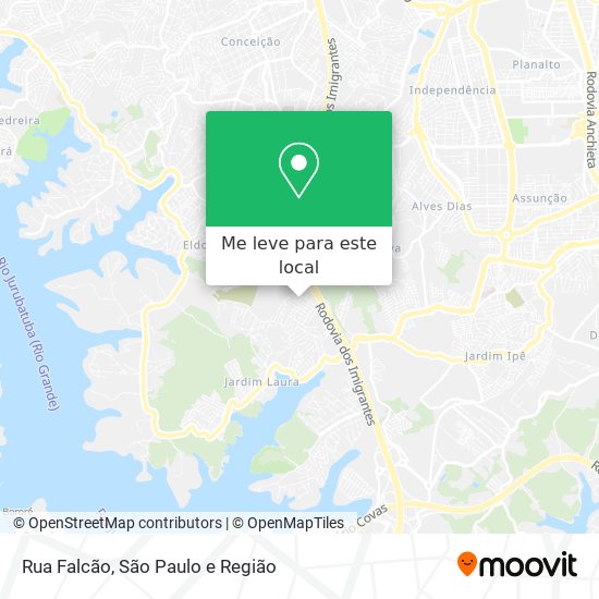 Rua Falcão mapa
