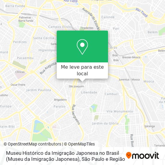 Museu Histórico da Imigração Japonesa no Brasil (Museu da Imigração Japonesa) mapa