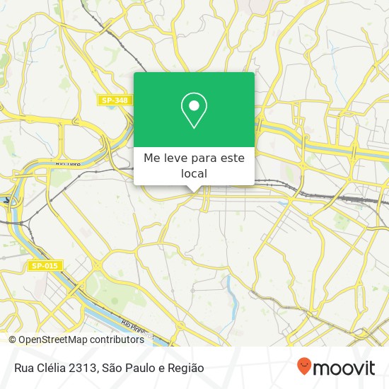 Rua Clélia 2313 mapa
