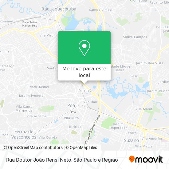 Rua Doutor João Rensi Neto mapa