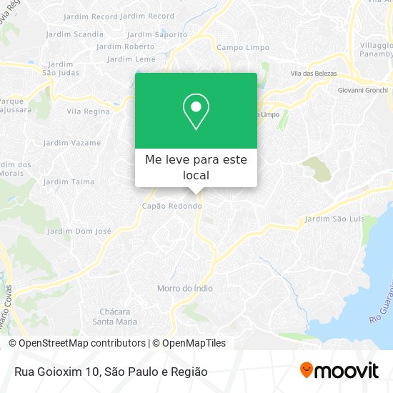 Rua Goioxim 10 mapa