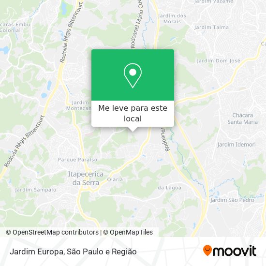 Jardim Europa mapa