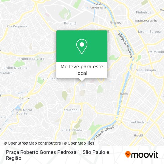 Praça Roberto Gomes Pedrosa 1 mapa
