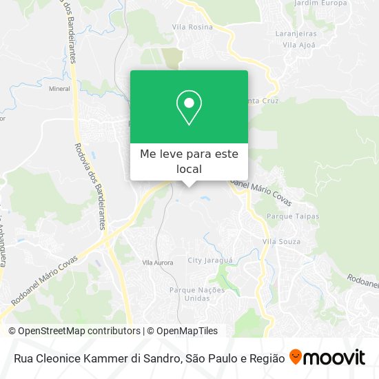 Rua Cleonice Kammer di Sandro mapa