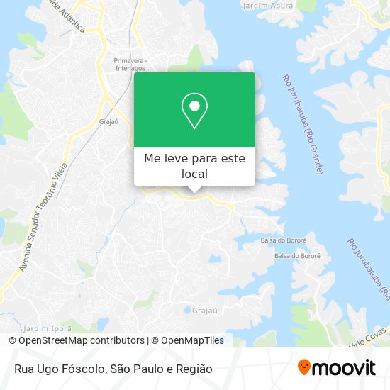 Rua Ugo Fóscolo mapa