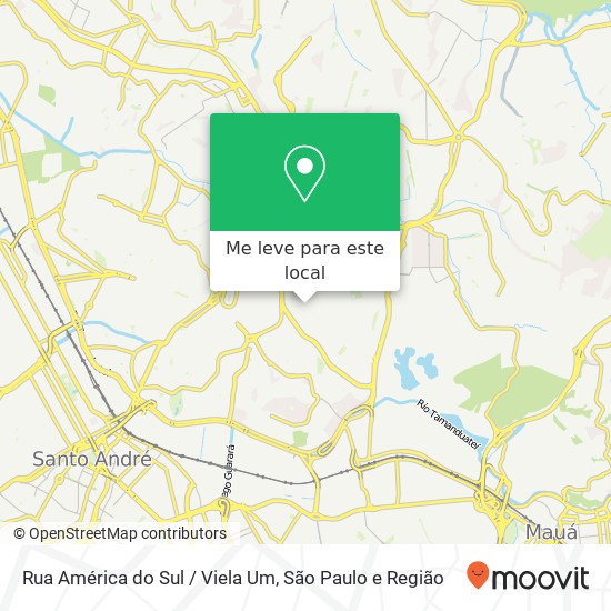 Rua América do Sul / Viela Um mapa
