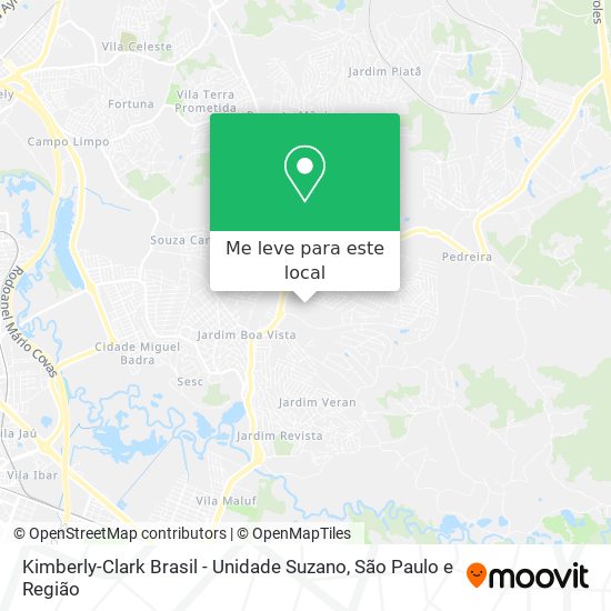 Kimberly-Clark Brasil - Unidade Suzano mapa