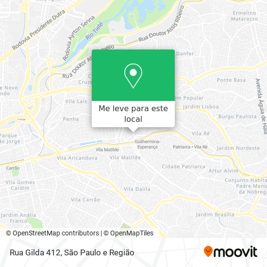 Rua Gilda 412 mapa