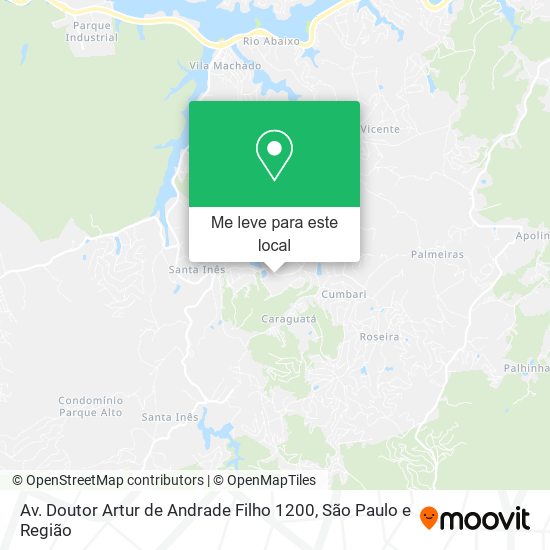 Av. Doutor Artur de Andrade Filho 1200 mapa