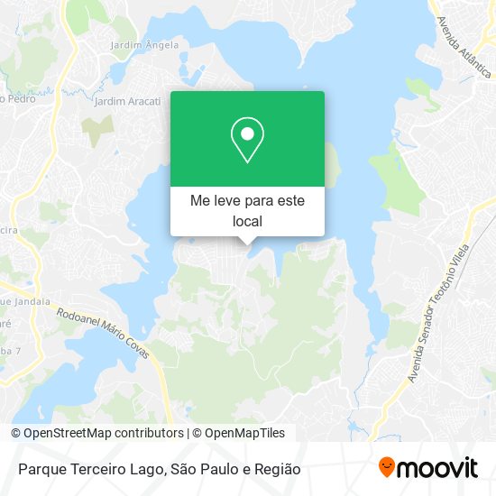 Parque Terceiro Lago mapa