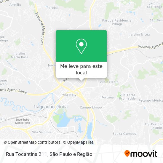 Rua Tocantins 211 mapa