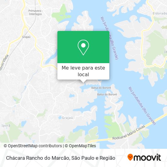 Chácara Rancho do Marcão mapa