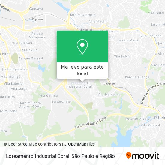 Loteamento Industrial Coral mapa