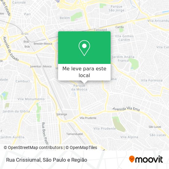 Rua Crissiumal mapa