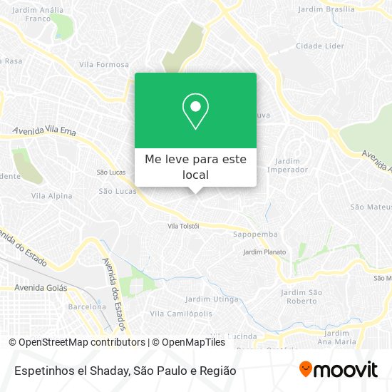 Espetinhos el Shaday mapa