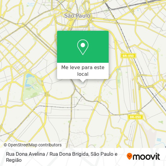 Rua Dona Avelina / Rua Dona Brígida mapa