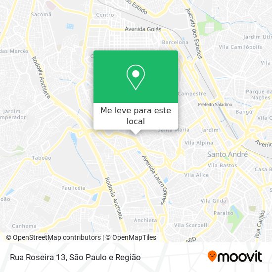 Rua Roseira 13 mapa