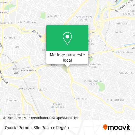 Quarta Parada mapa