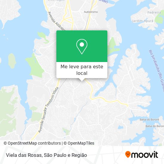Viela das Rosas mapa