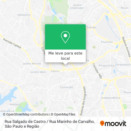 Rua Salgado de Castro / Rua Marinho de Carvalho mapa