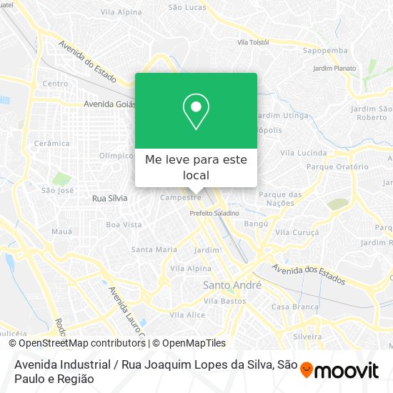 Avenida Industrial / Rua Joaquim Lopes da Silva mapa