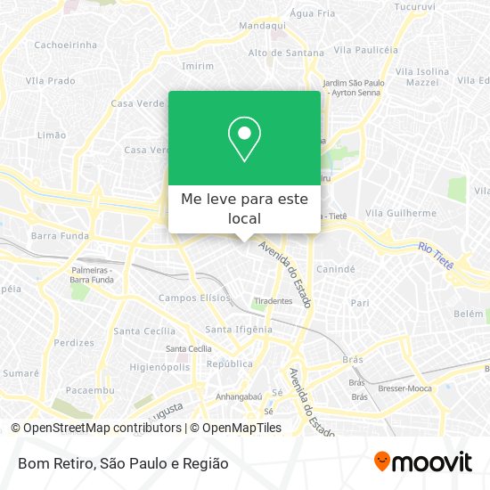 Bom Retiro mapa