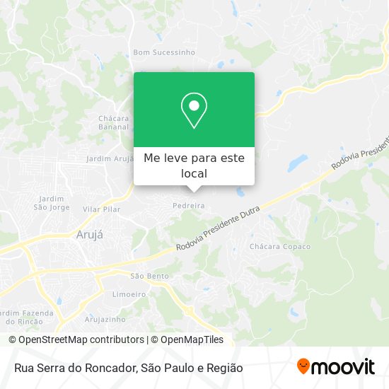 Rua Serra do Roncador mapa