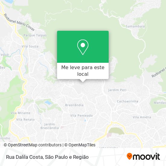 Rua Dalila Costa mapa