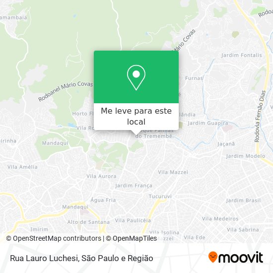 Rua Lauro Luchesi mapa