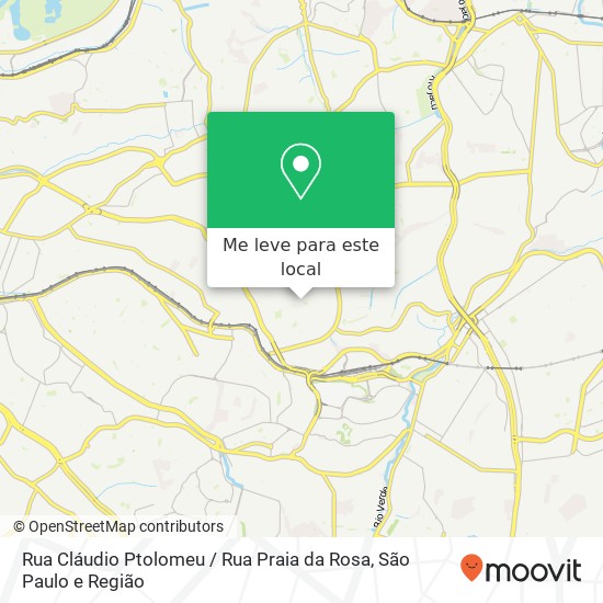 Rua Cláudio Ptolomeu / Rua Praia da Rosa mapa