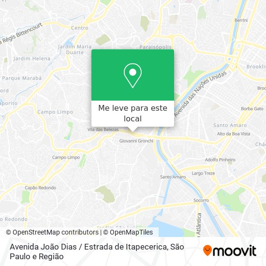 Avenida João Dias / Estrada de Itapecerica mapa