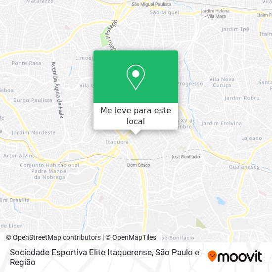 Sociedade Esportiva Elite Itaquerense mapa