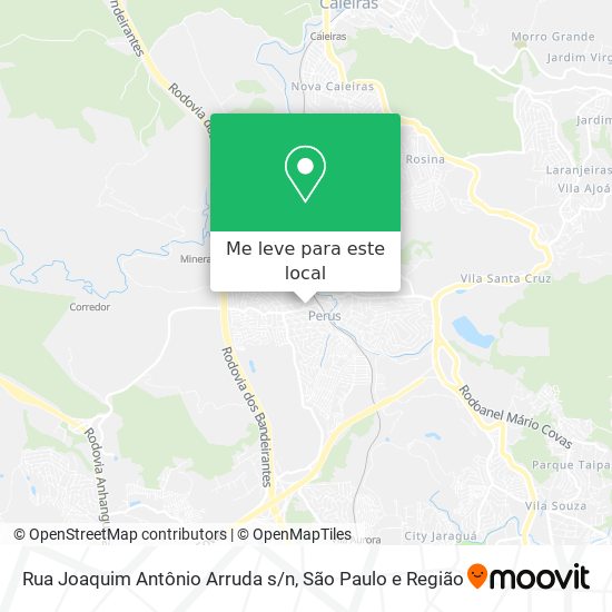 Rua Joaquim Antônio Arruda s/n mapa