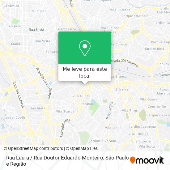 Rua Laura / Rua Doutor Eduardo Monteiro mapa