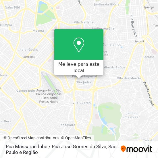 Rua Massaranduba / Rua José Gomes da Silva mapa