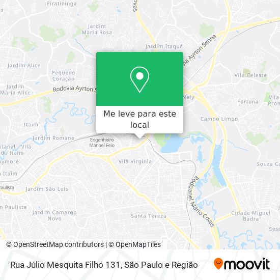 Rua Júlio Mesquita Filho 131 mapa