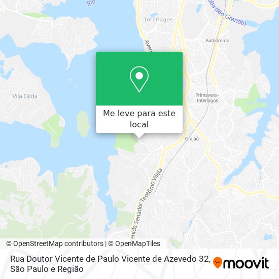 Rua Doutor Vicente de Paulo Vicente de Azevedo 32 mapa