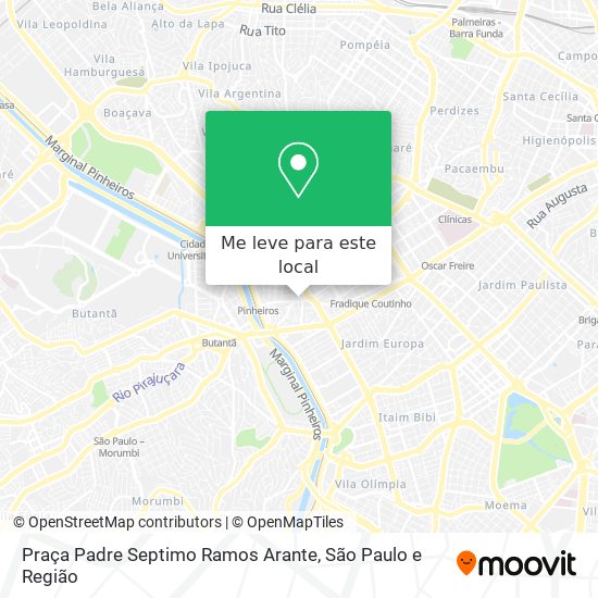 Praça Padre Septimo Ramos Arante mapa