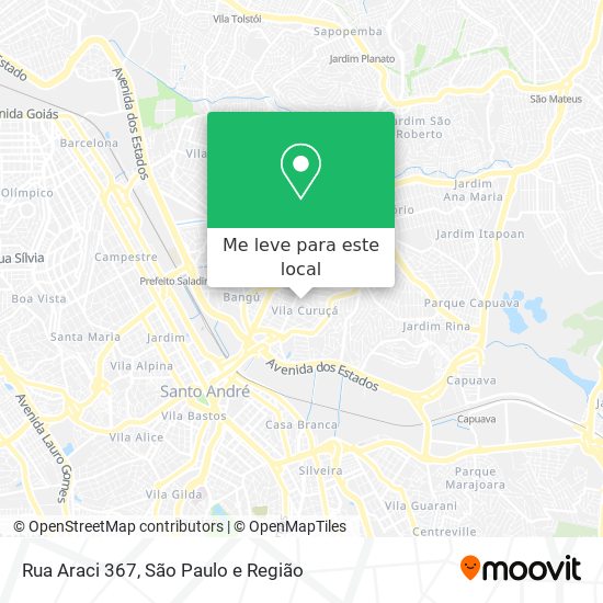 Rua Araci 367 mapa