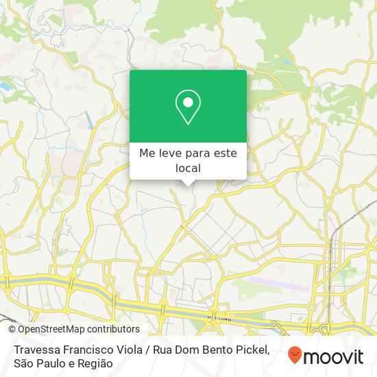 Travessa Francisco Viola / Rua Dom Bento Pickel mapa