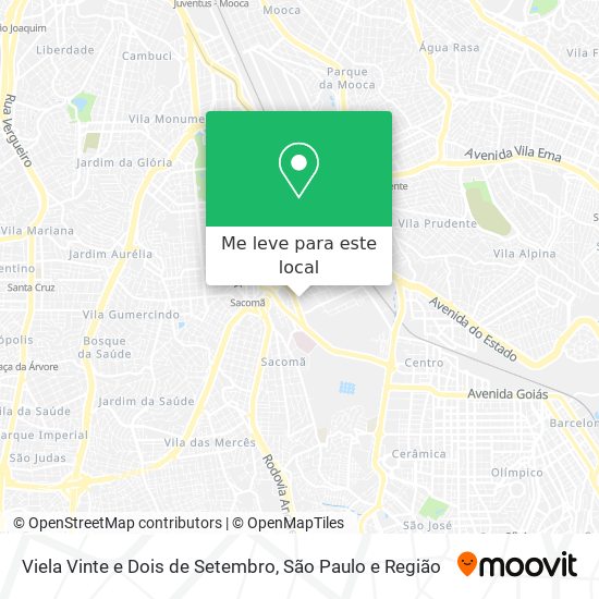 Viela Vinte e Dois de Setembro mapa