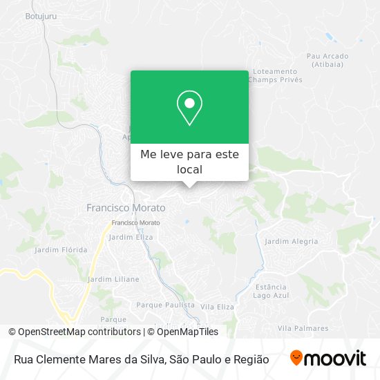 Rua Clemente Mares da Silva mapa