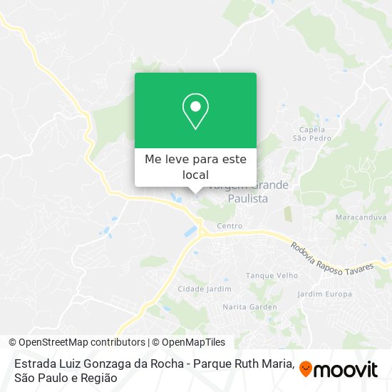 Estrada Luiz Gonzaga da Rocha - Parque Ruth Maria mapa