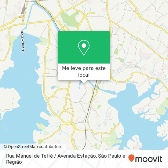 Rua Manuel de Teffé / Avenida Estação mapa