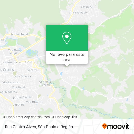 Rua Castro Alves mapa