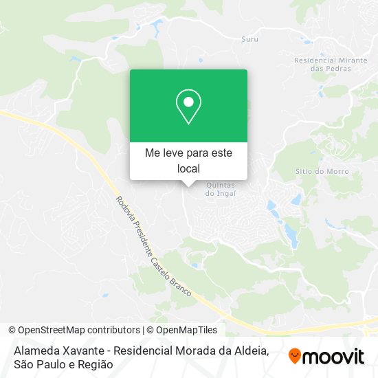 Alameda Xavante - Residencial Morada da Aldeia mapa